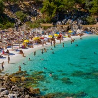 Thassos marble beach